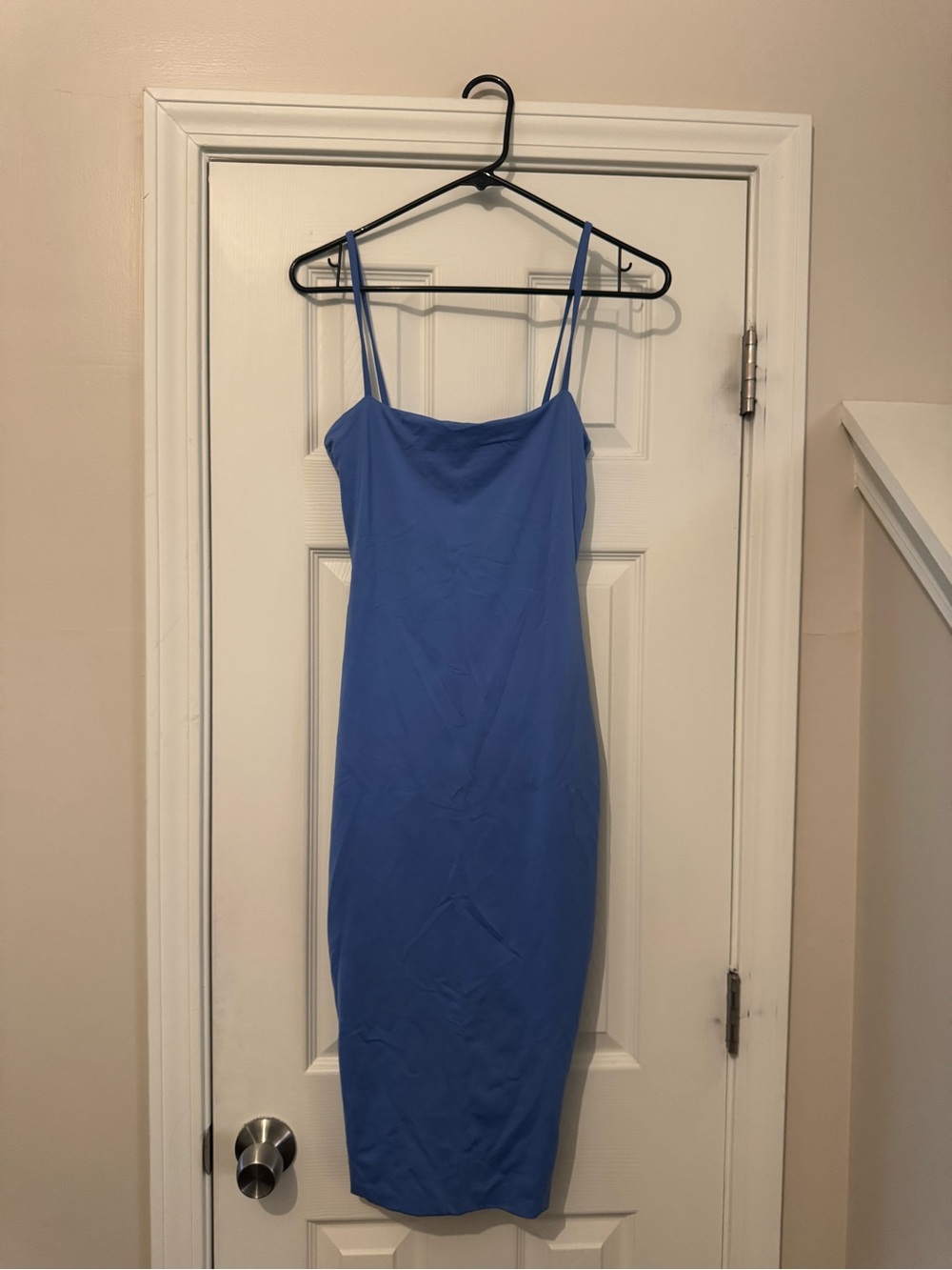 KOOKAI Blue Spaghetti-Strap Bodycon Dress